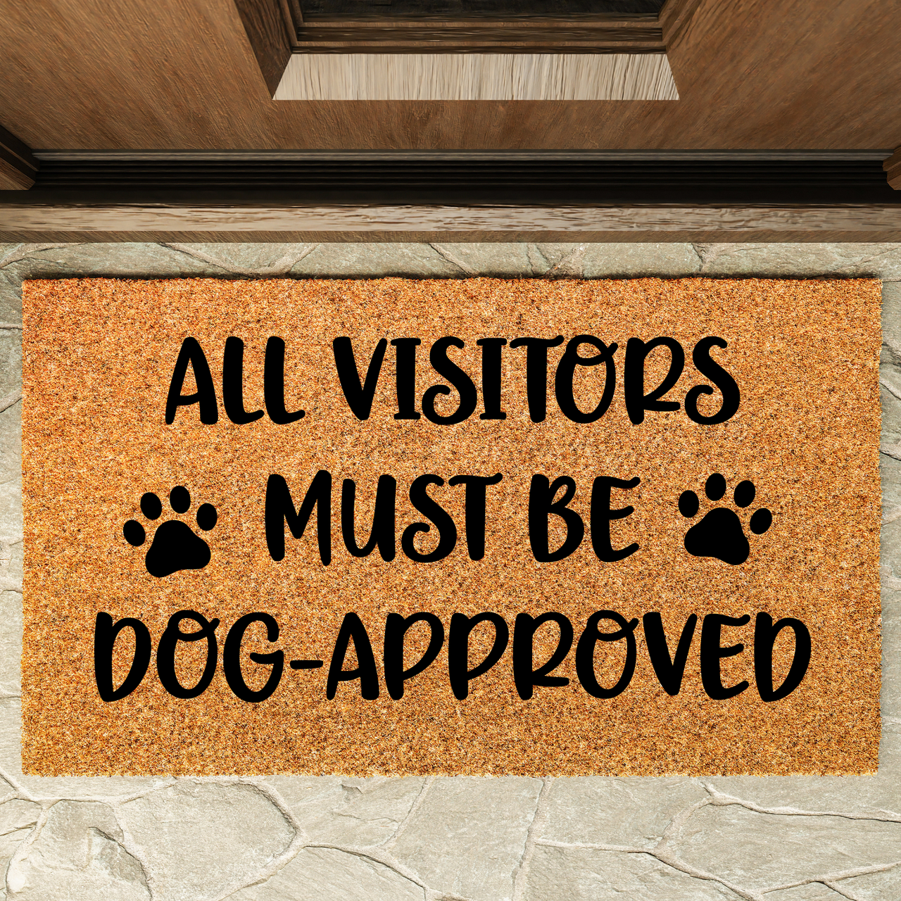 All Visitors Dog Approved Doormat - Unicorn Fart Productions