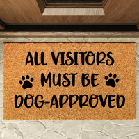 All Visitors Dog Approved Doormat - Unicorn Fart Productions
