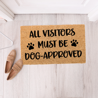 All Visitors Dog Approved Doormat - Unicorn Fart Productions