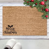 Merry Christmas Holy LC Doormat - Unicorn Fart Productions