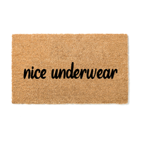 Nice Underwear  Doormat Centred - Unicorn Fart Productions