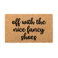 Off with those nice fancy shoes  Doormat - Unicorn Fart Productions