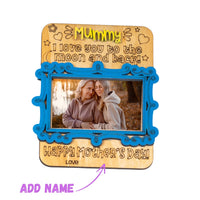 I Love you to the moon and Back Custom Photo Frame - Unicorn Fart Productions