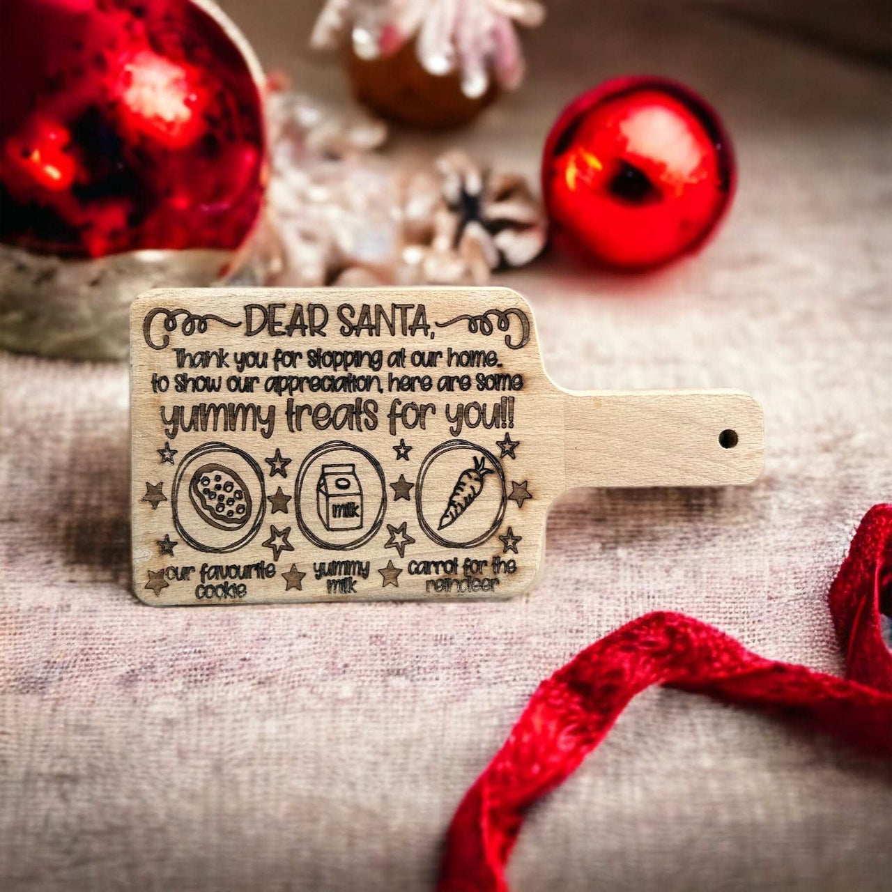 Christmas/Easter Treats Board with handle - Unicorn Fart Productions