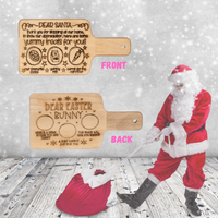 Christmas/Easter Treats Board with handle - Unicorn Fart Productions