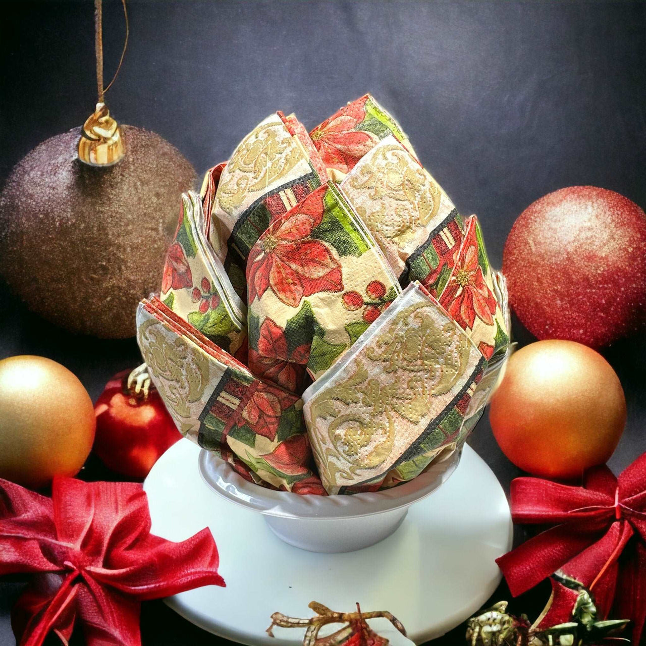 Christmas Napkin Orb - Unicorn Fart Productions