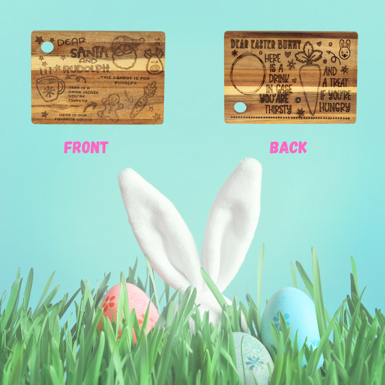 Santa or the Easter Bunny Treat Board - Unicorn Fart Productions