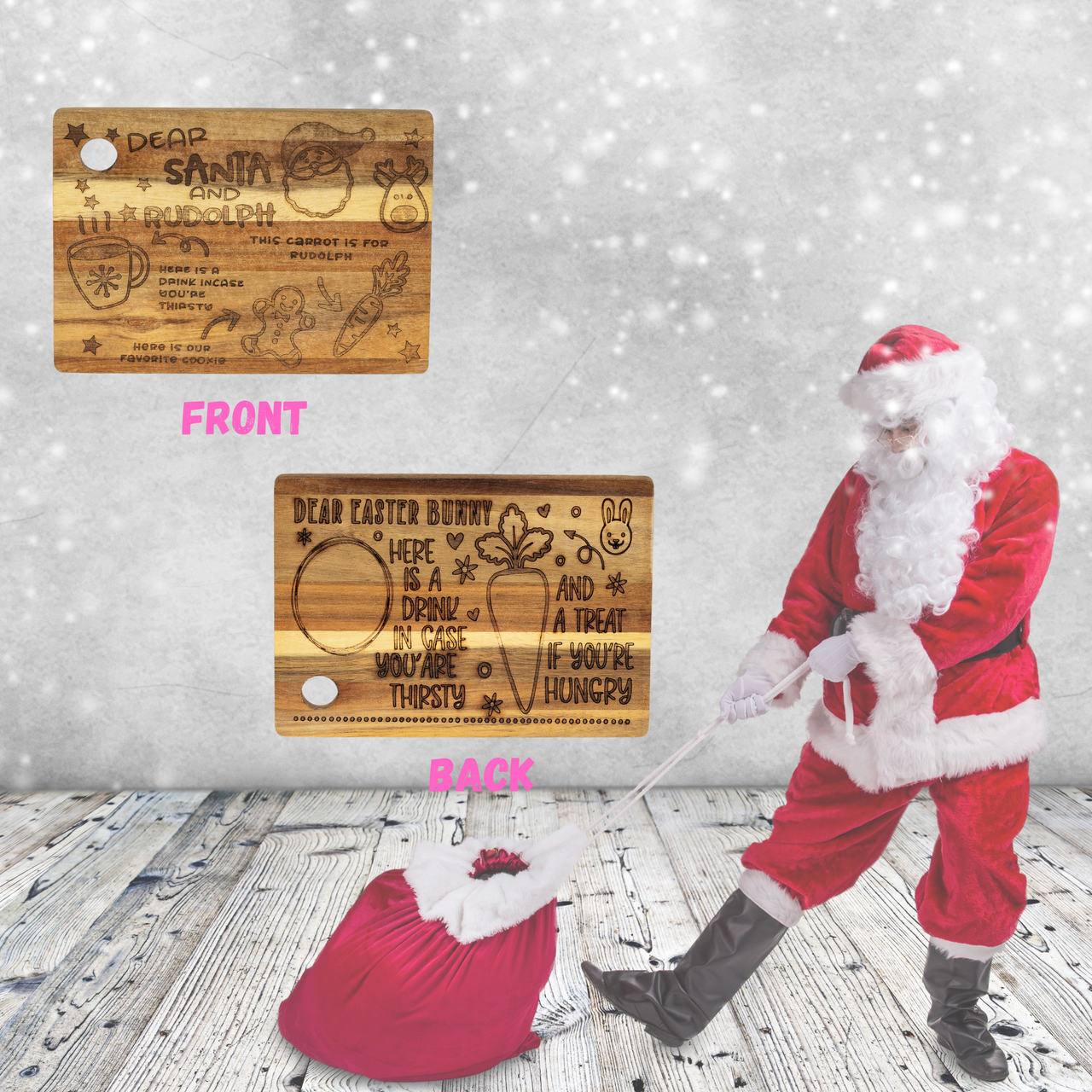 Santa or the Easter Bunny Treat Board - Unicorn Fart Productions