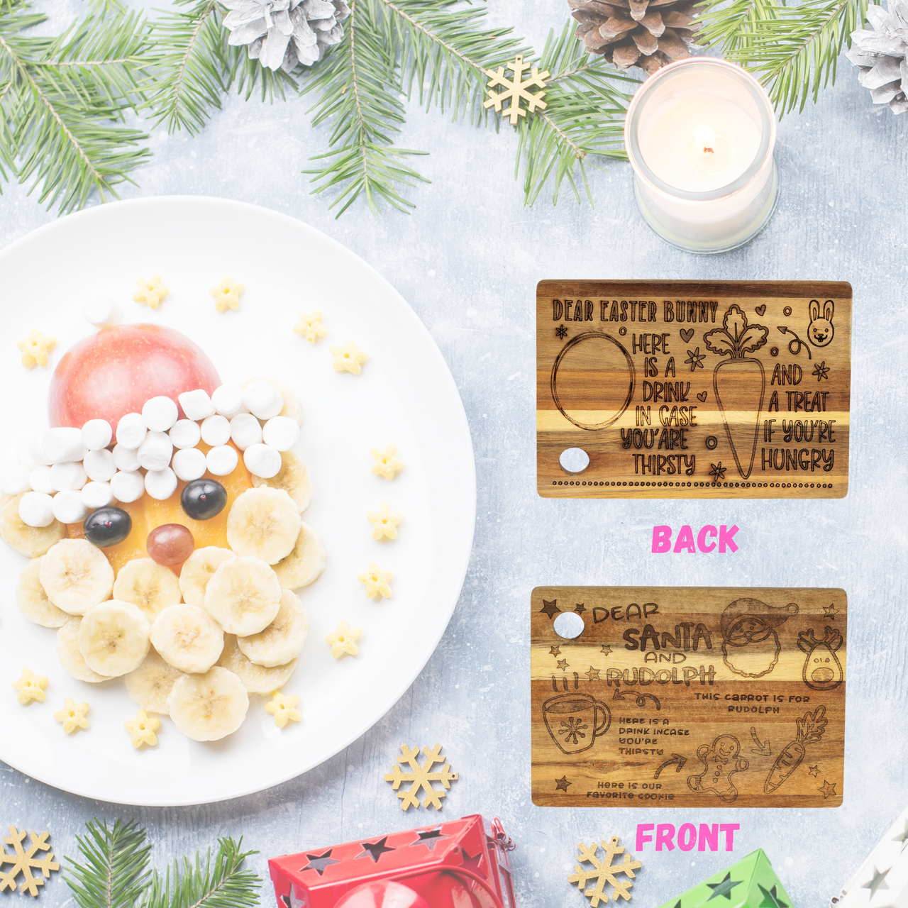 Santa or the Easter Bunny Treat Board - Unicorn Fart Productions