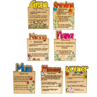 Mother Days Plaque for that special Mum, Nan and Gran - Unicorn Fart Productions