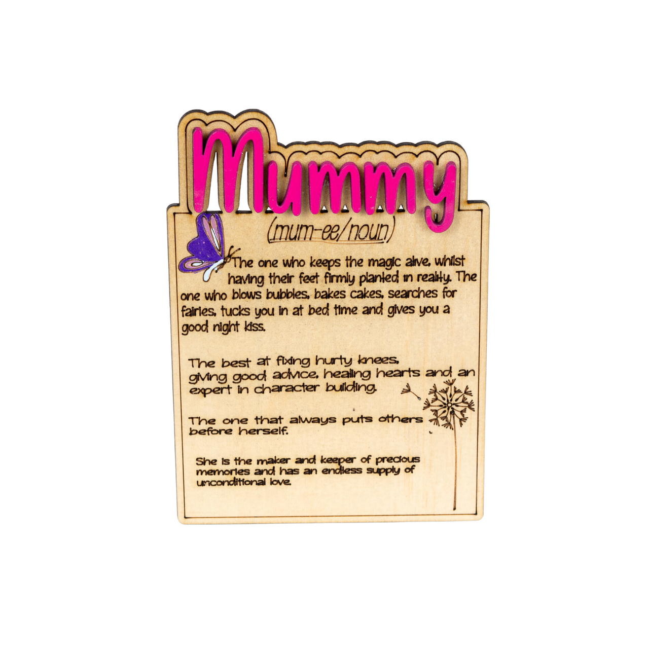 Mother Days Plaque for that special Mum, Nan and Gran - Unicorn Fart Productions