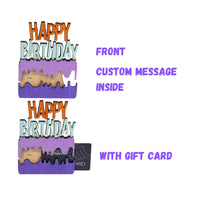 Personalised Happy Birthday Gift Card Holders - Unicorn Fart Productions