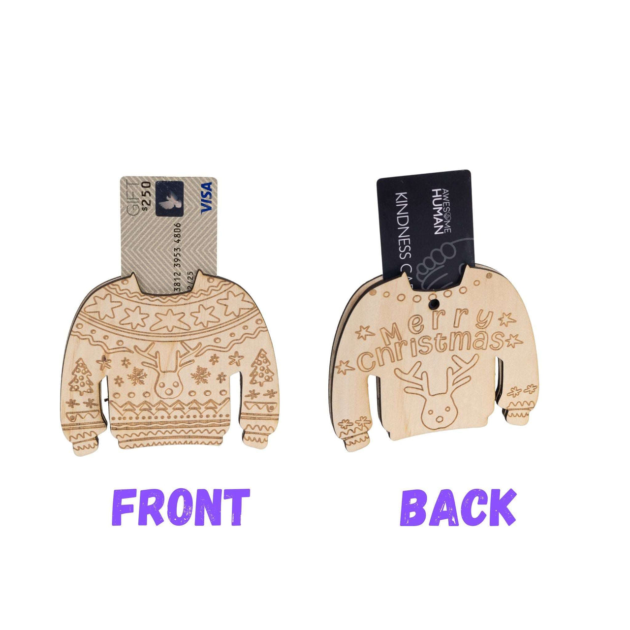 Christmas Jumper Gift Card Holder - Unicorn Fart Productions