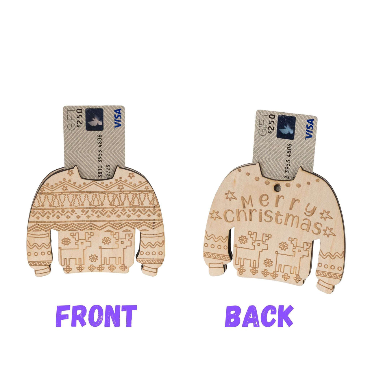 Christmas Jumper Gift Card Holder - Unicorn Fart Productions