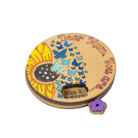 Handcrafted Timber Spinning Affirmation Wheel - Unicorn Fart Productions