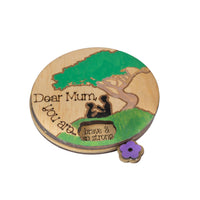 Handcrafted Timber Spinning Affirmation Wheel - Unicorn Fart Productions