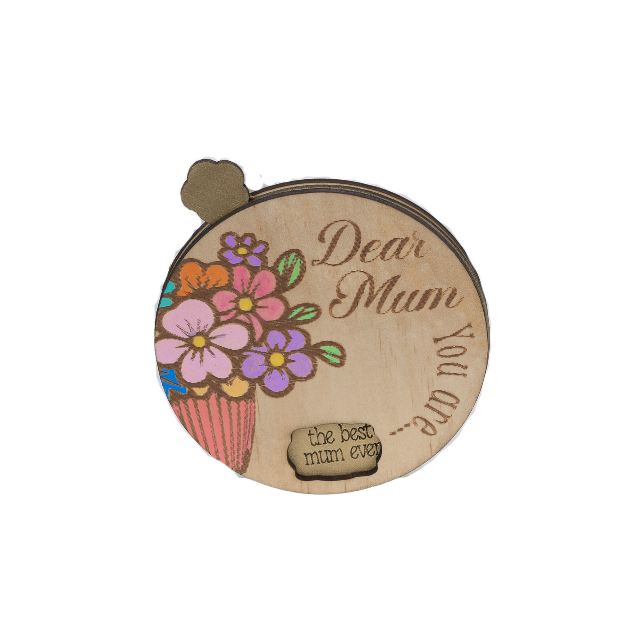 Handcrafted Timber Spinning Affirmation Wheel - Unicorn Fart Productions