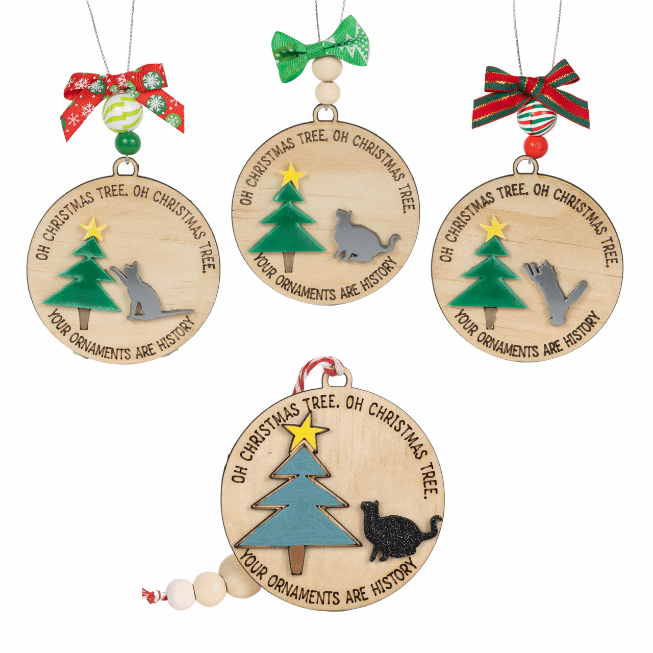 Cat Pouncing on the ornaments - Unicorn Fart Productions