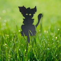 Handmade plant stakes with a difference -Cat Sitting - Unicorn Fart Productions