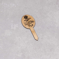 Funny Plant Stakes - Made from Sustainable Timber - WATER ME - Unicorn Fart Productions