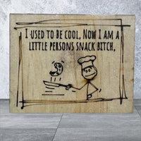 Wooden Sarcastic Fridge Magnet - I used to be cool - Unicorn Fart Productions