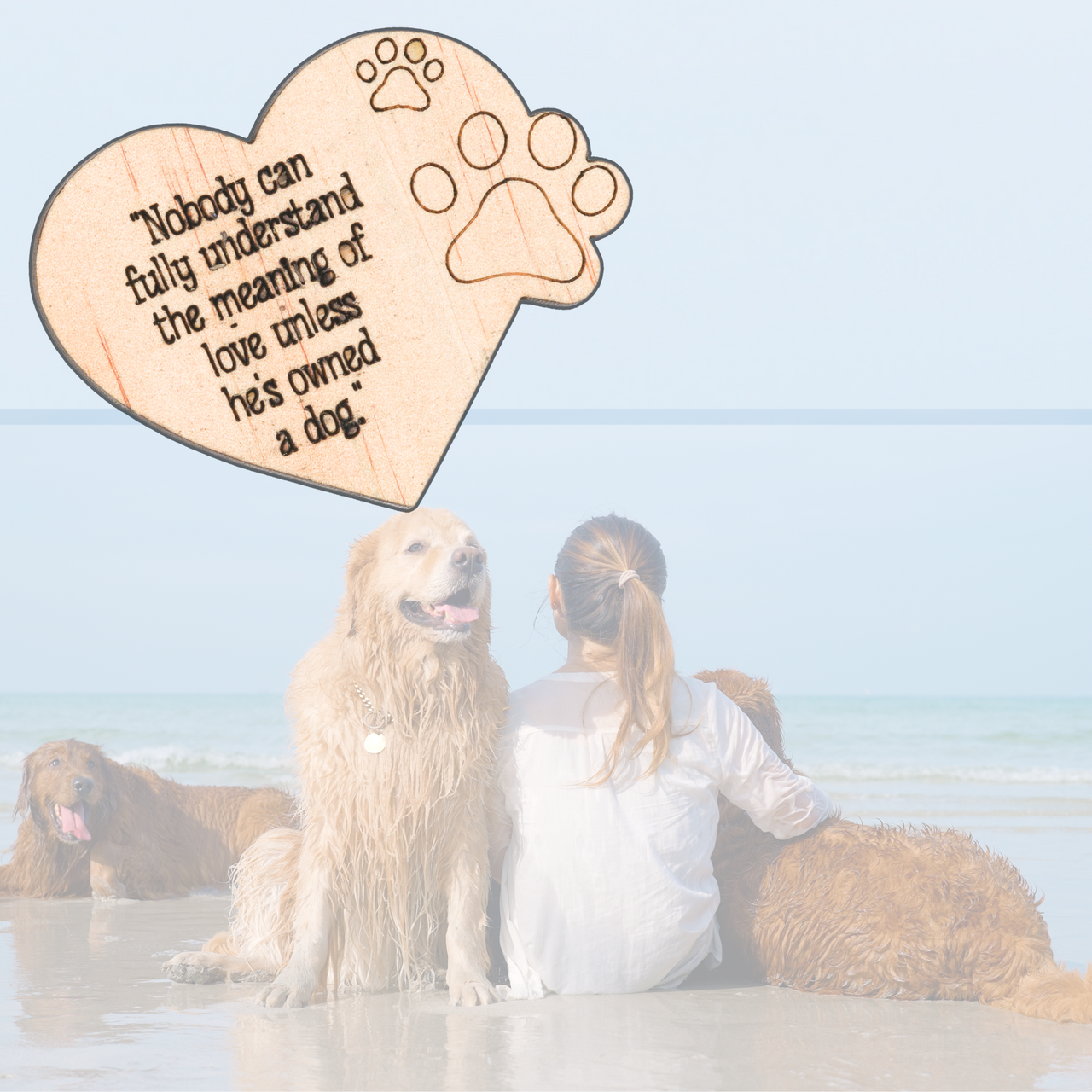 Wooden Sarcastic Fridge Magnet - Nobody can fully - Unicorn Fart Productions