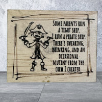 Wooden Sarcastic Fridge Magnet - Some parents run - Unicorn Fart Productions