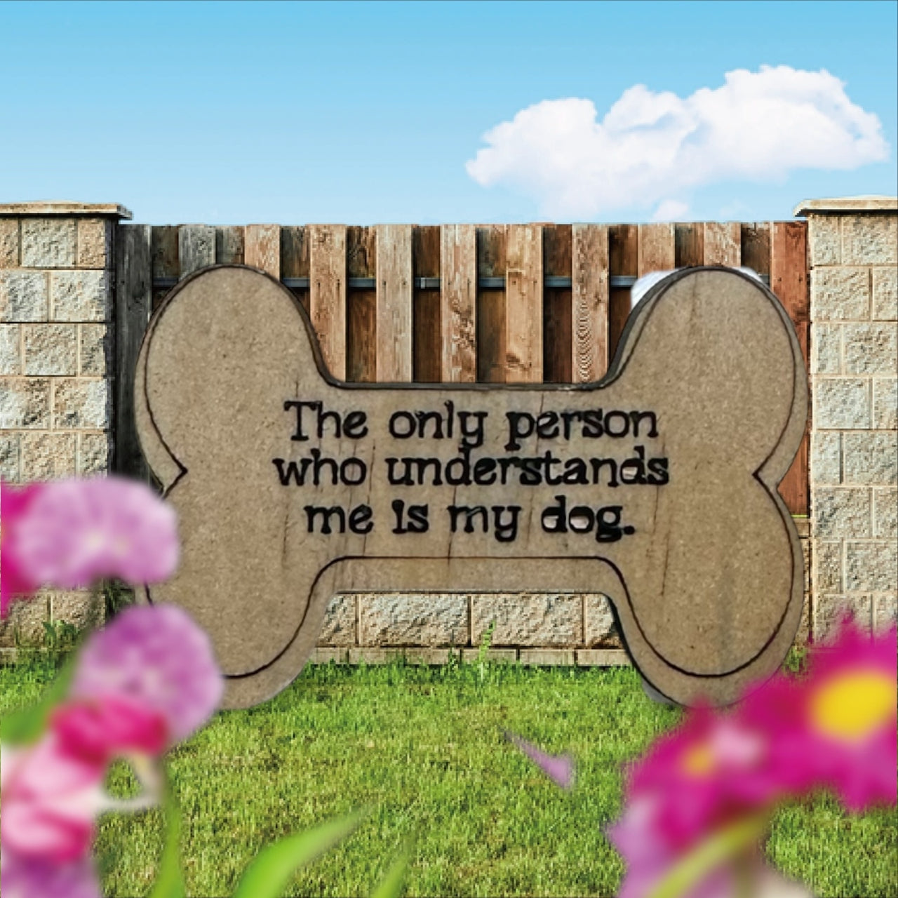 Wooden Sarcastic Fridge Magnet - The only person - Unicorn Fart Productions