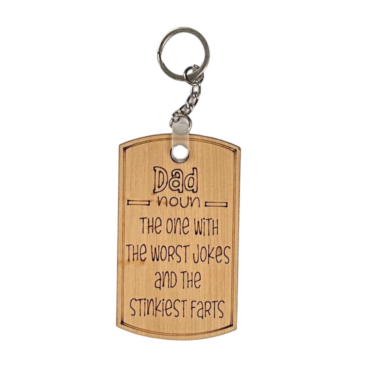 Fathers Day Keychain - DAD - Pick your Style - Unicorn Fart Productions