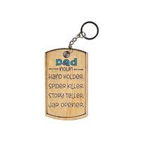 Fathers Day Keychain - DAD - Pick your Style - Unicorn Fart Productions