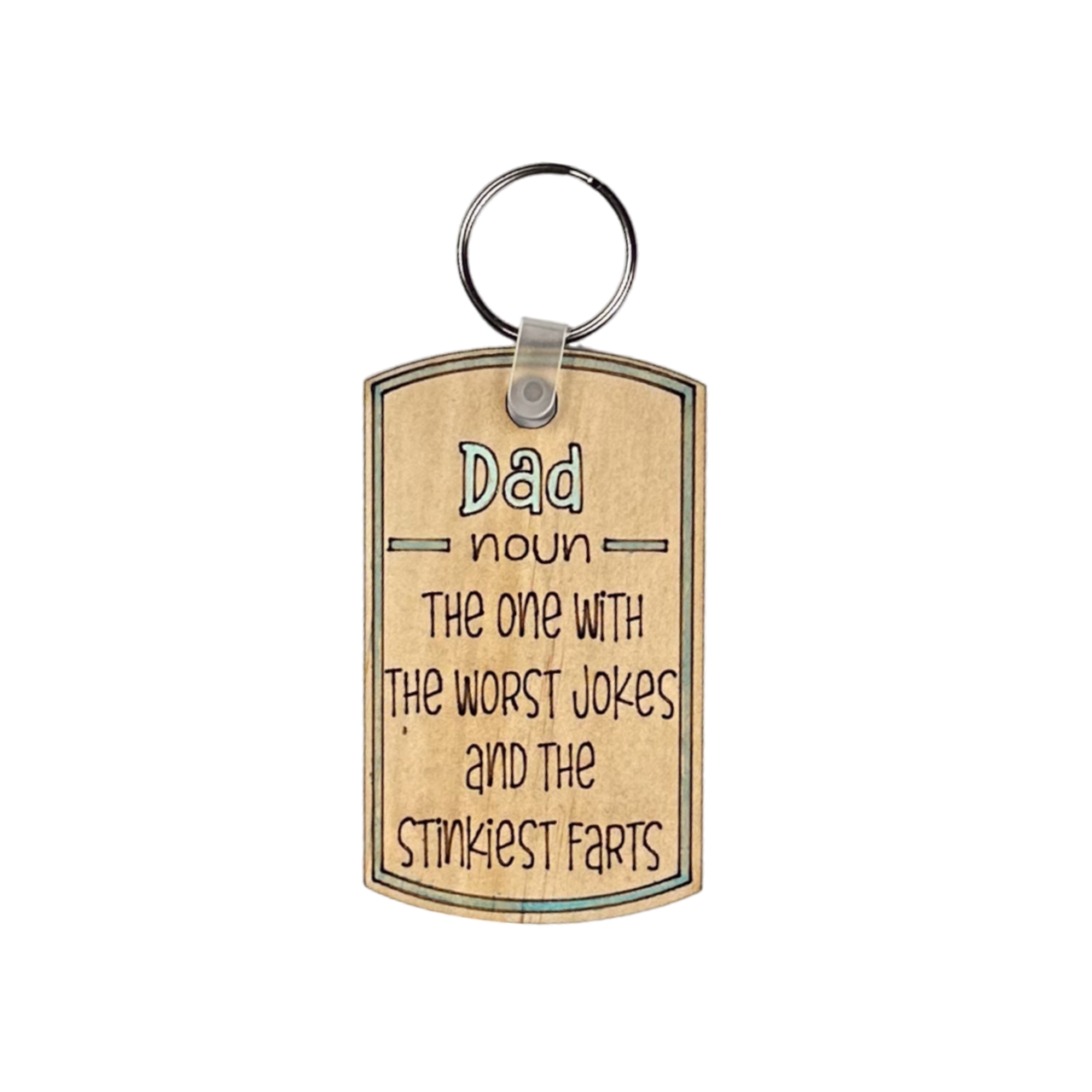 Fathers Day Keychain - DAD - Pick your Style - Unicorn Fart Productions