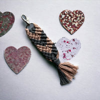 Handmade Macrame Keychain - Unicorn Fart Productions