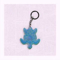 Sea Turtle Shaped Keychain - Acrylic - Translucent - Colour Changing - Unicorn Fart Productions