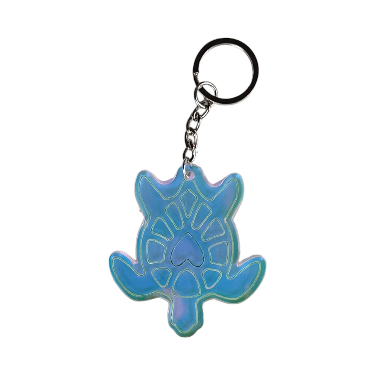 Sea Turtle Shaped Keychain - Acrylic - Translucent - Colour Changing - Unicorn Fart Productions