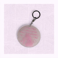 To the World Keychain - Acrylic - Pink - Unicorn Fart Productions