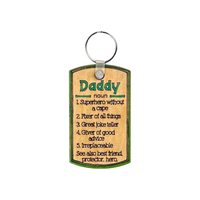 Fathers Day Keychain - Daddy - Pick your own - Unicorn Fart Productions
