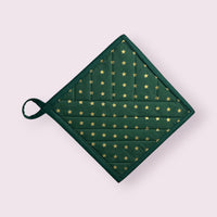 Handmade Reversible Pot Holder - Large - Christmas - Unicorn Fart Productions