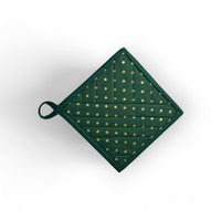 Handmade Reversible Pot Holder - Large - Christmas - Unicorn Fart Productions