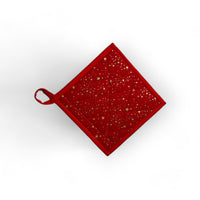 Handmade Reversible Pot Holder - Large - Christmas - Unicorn Fart Productions