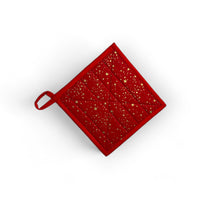 Handmade Reversible Pot Holder - Large - Christmas - Unicorn Fart Productions