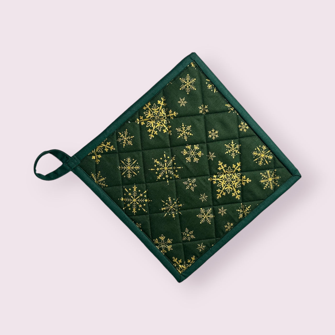 Handmade Reversible Pot Holder - Large - Christmas - Unicorn Fart Productions