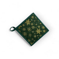 Handmade Reversible Pot Holder - Large - Christmas - Unicorn Fart Productions