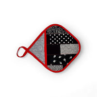 Handmade Reversible Pot Holder with Pocket - Unicorn Fart Productions