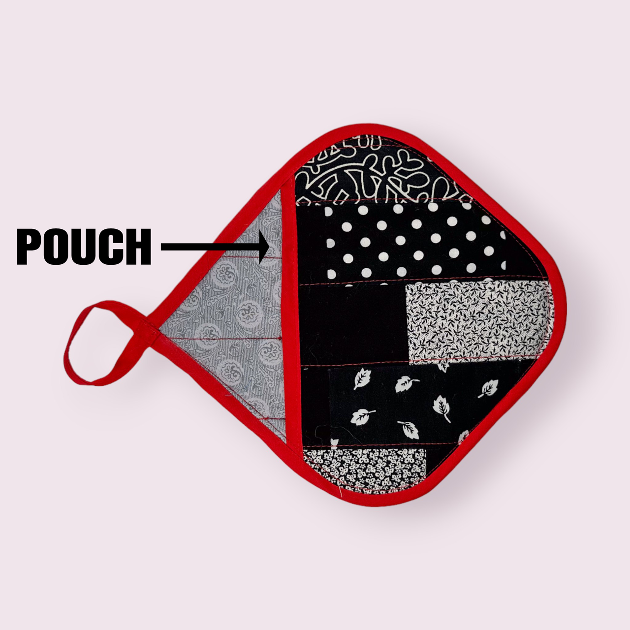 Handmade Reversible Pot Holder with Pocket - Unicorn Fart Productions