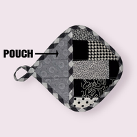 Handmade Reversible Pot Holder with Pocket - Unicorn Fart Productions