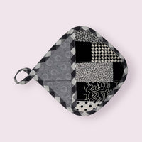 Handmade Reversible Pot Holder with Pocket - Unicorn Fart Productions