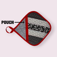 Handmade Reversible Pot Holder with Pocket - Unicorn Fart Productions