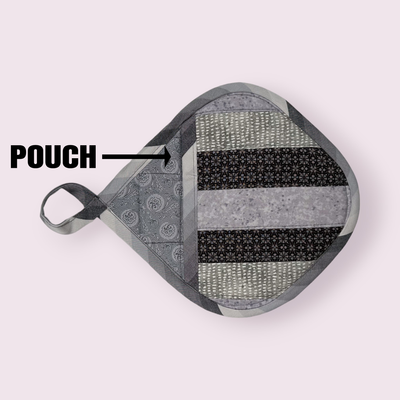 Handmade Reversible Pot Holder with Pocket - Unicorn Fart Productions