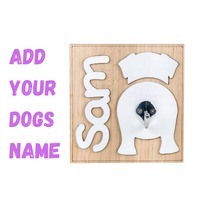 Acrylic Dog Butt Leash Holder - Pick your design or Add your own name - Unicorn Fart Productions