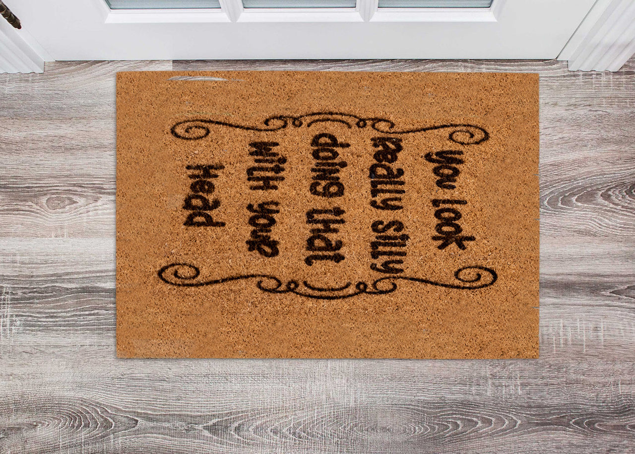 Look silly with your head Doormat - Unicorn Fart Productions